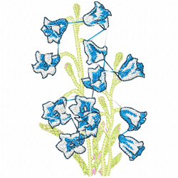Flowers And Tree Embroidery Design 7 Flowers And Tree Embroidery Design 7